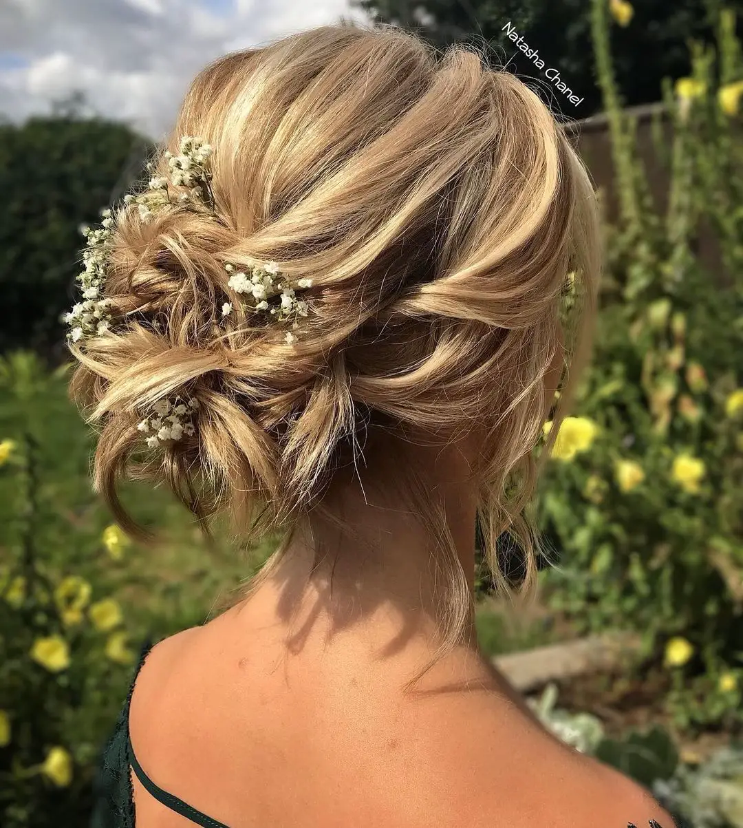 51-homecoming-prom-hairstyles-for-girls-with-short-hair Bohemian Updo