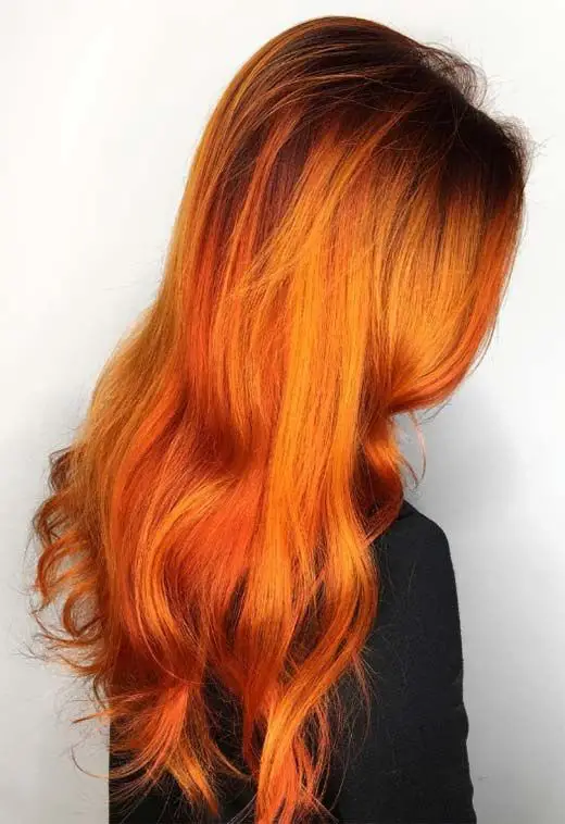 53-orange-hair-color-ideas-dark-burnt-red-orange-and-038-more Orange-Tinged Copper