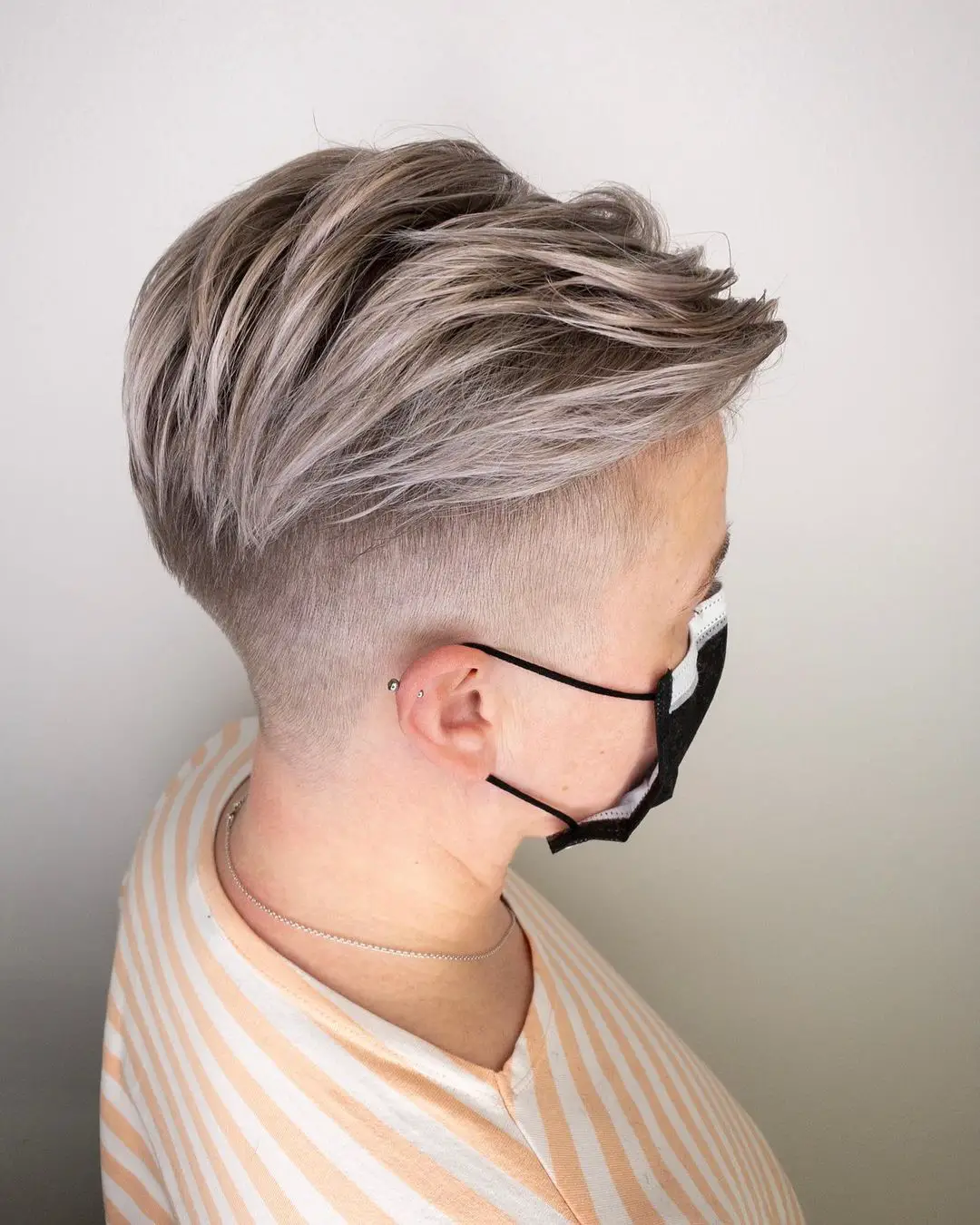 55-best-tapered-haircuts-and-fades-for-women Ash Blonde Undercut