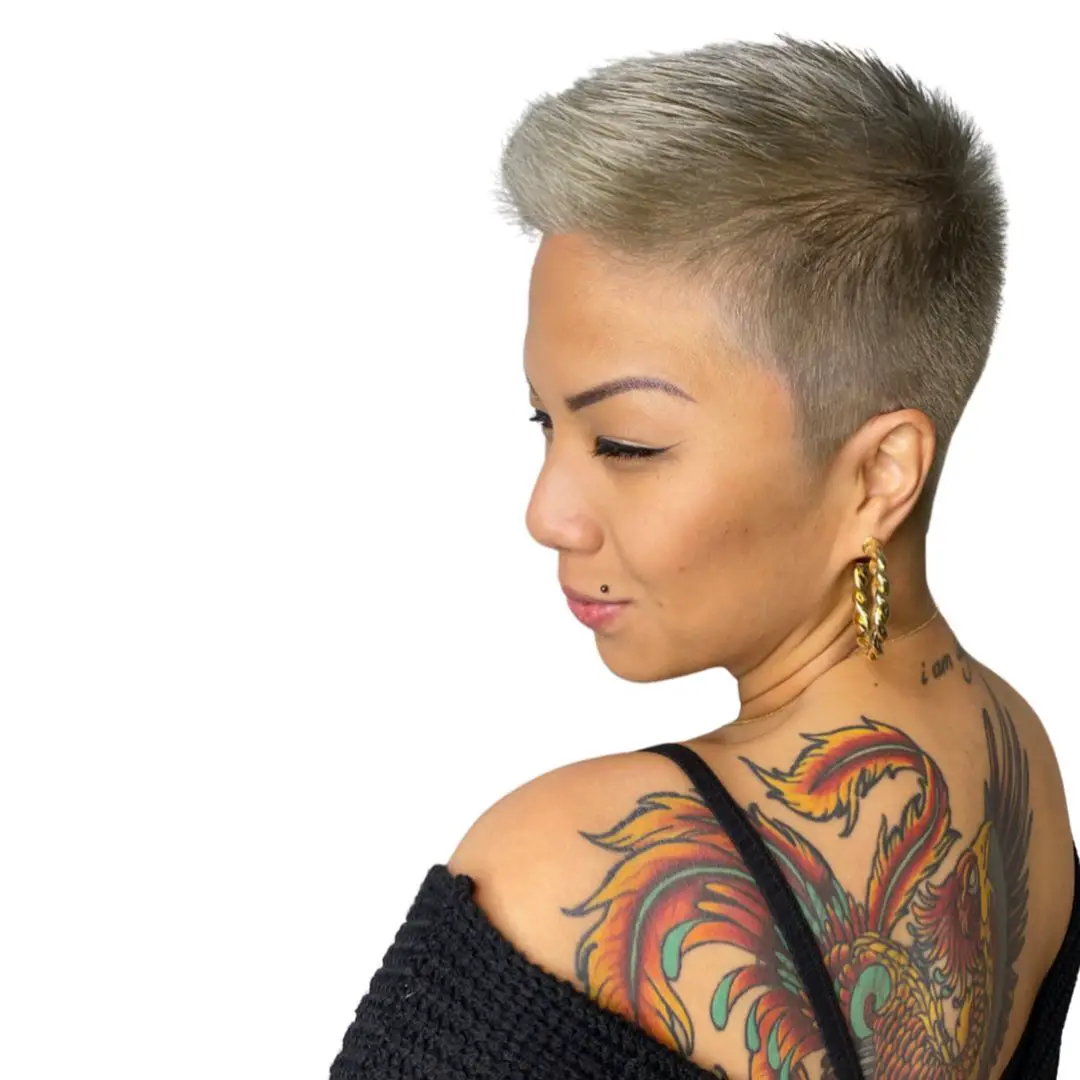 55-best-tapered-haircuts-and-fades-for-women Classy Buzz Cut