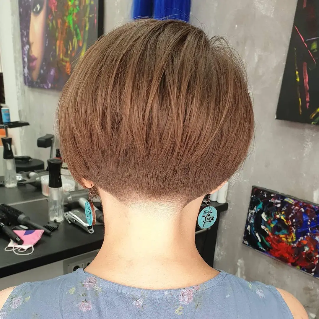 55-best-tapered-haircuts-and-fades-for-women Short Tapered Bob with Neck Fade