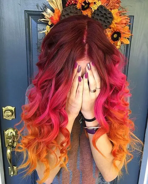 63-coolest-rainbow-hair-ideas-trending-colors-to-try Fall Rainbow Hair