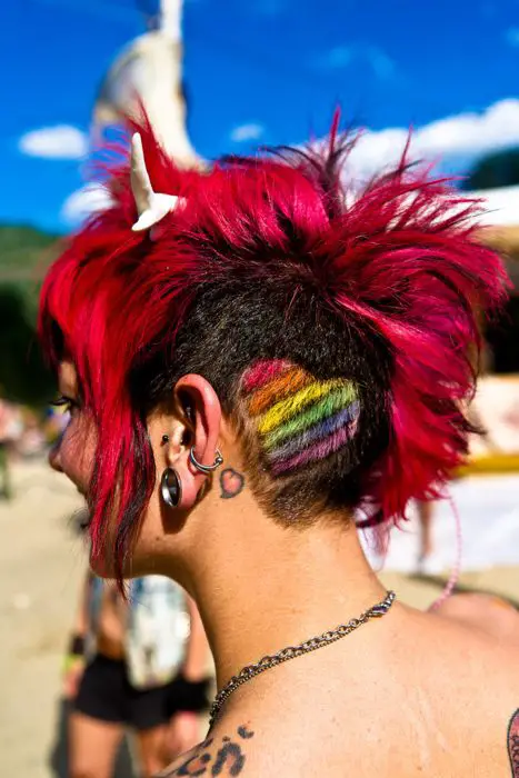 63-coolest-rainbow-hair-ideas-trending-colors-to-try Pride Haircut