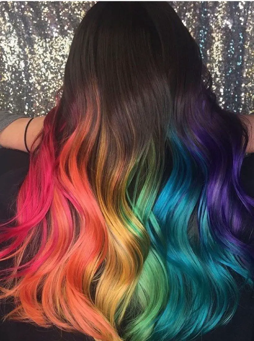 63-coolest-rainbow-hair-ideas-trending-colors-to-try Rainbow Hair Tips