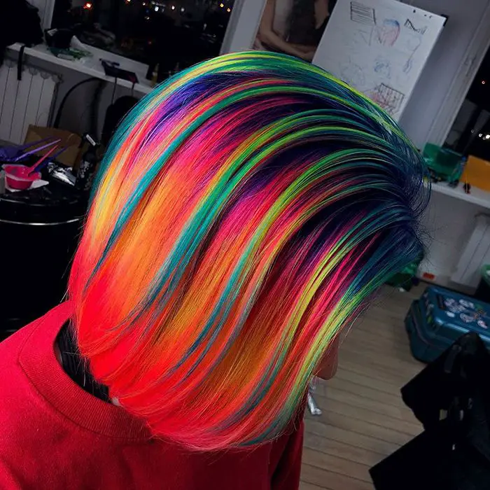 63-coolest-rainbow-hair-ideas-trending-colors-to-try Vibrant Rainbow Hair