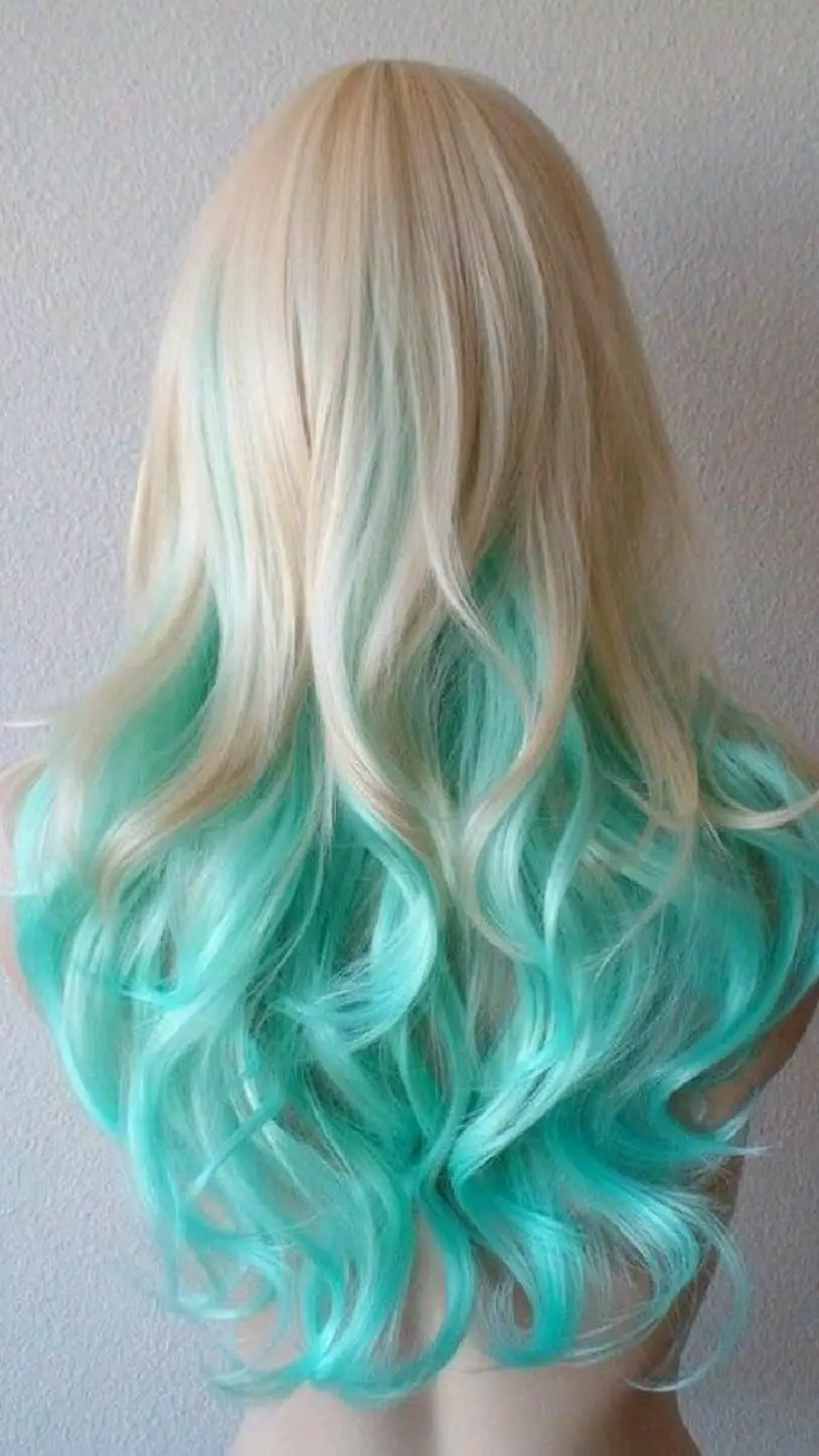 63-unique-blue-hair-ideas-light-and-038-dark-colors-to-try-in-2023 Aqua Blue & White Blonde Ombre