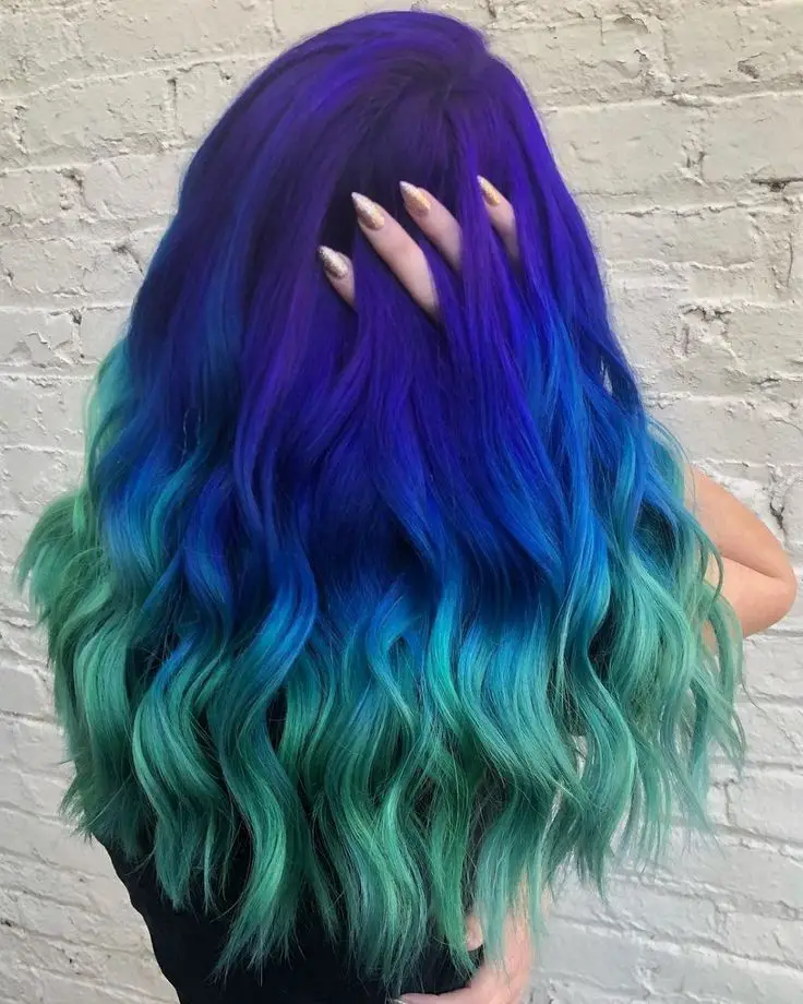 63-unique-blue-hair-ideas-light-and-038-dark-colors-to-try-in-2023 Indigo And Teal Ombre
