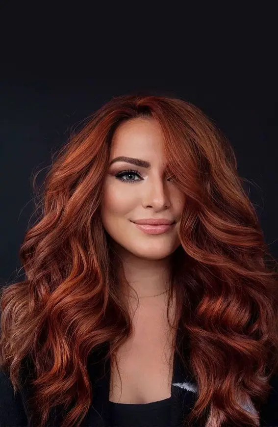 64-best-red-hair-ideas-trending-colors-for-you-to-try Red Tousled Auburn