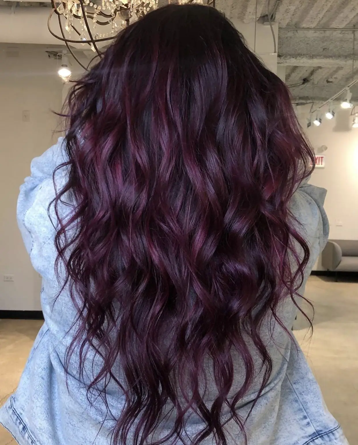 65-best-purple-hair-ideas-trending-colors-to-try-in-2023 Deep Plum Purple