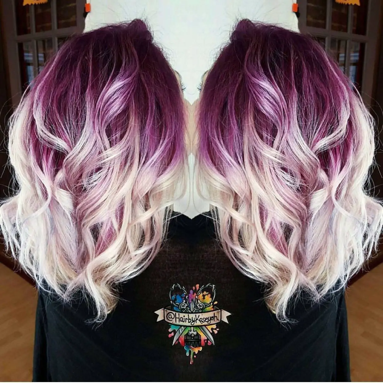 65-best-purple-hair-ideas-trending-colors-to-try-in-2023 Magenta Shadow Root