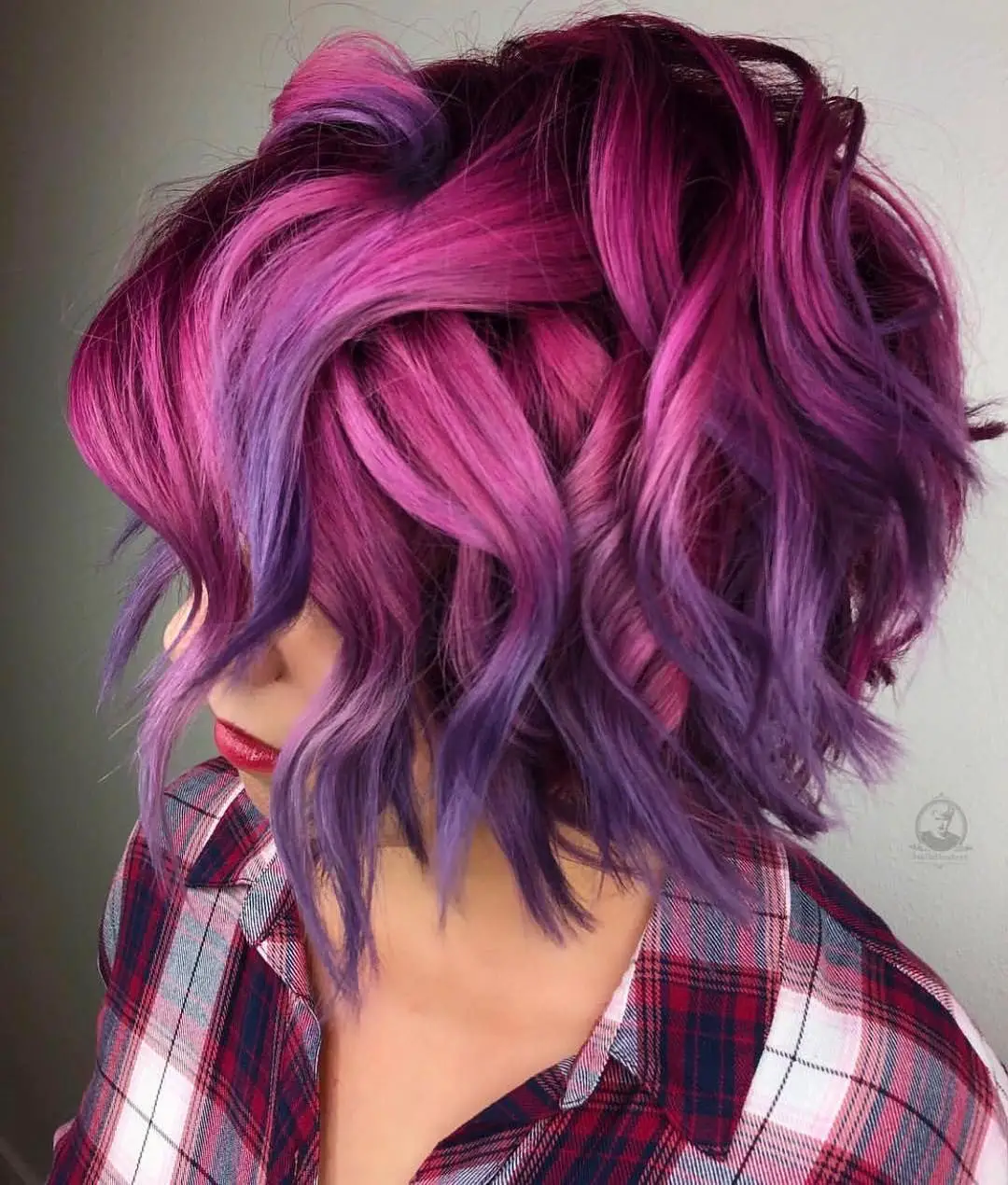 65-best-purple-hair-ideas-trending-colors-to-try-in-2023 Magenta With Purple Tips