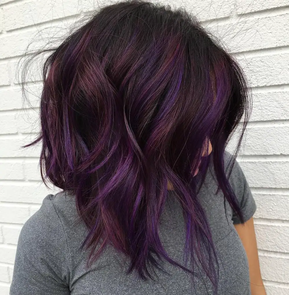 65-best-purple-hair-ideas-trending-colors-to-try-in-2023 Purple Lob