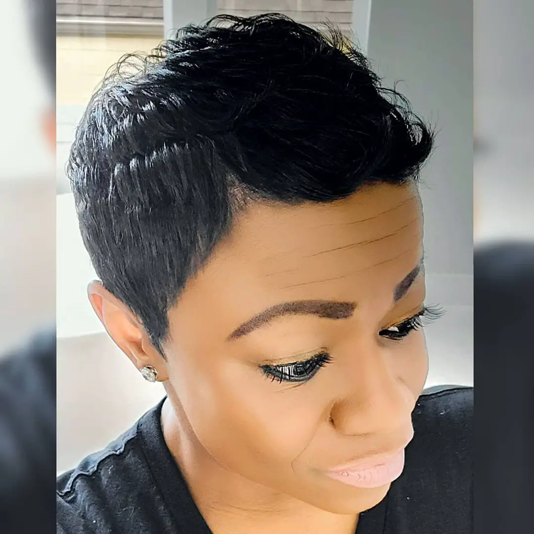 71-best-short-relaxed-hairstyles-for-black-women Classic Short Pixie Cut
