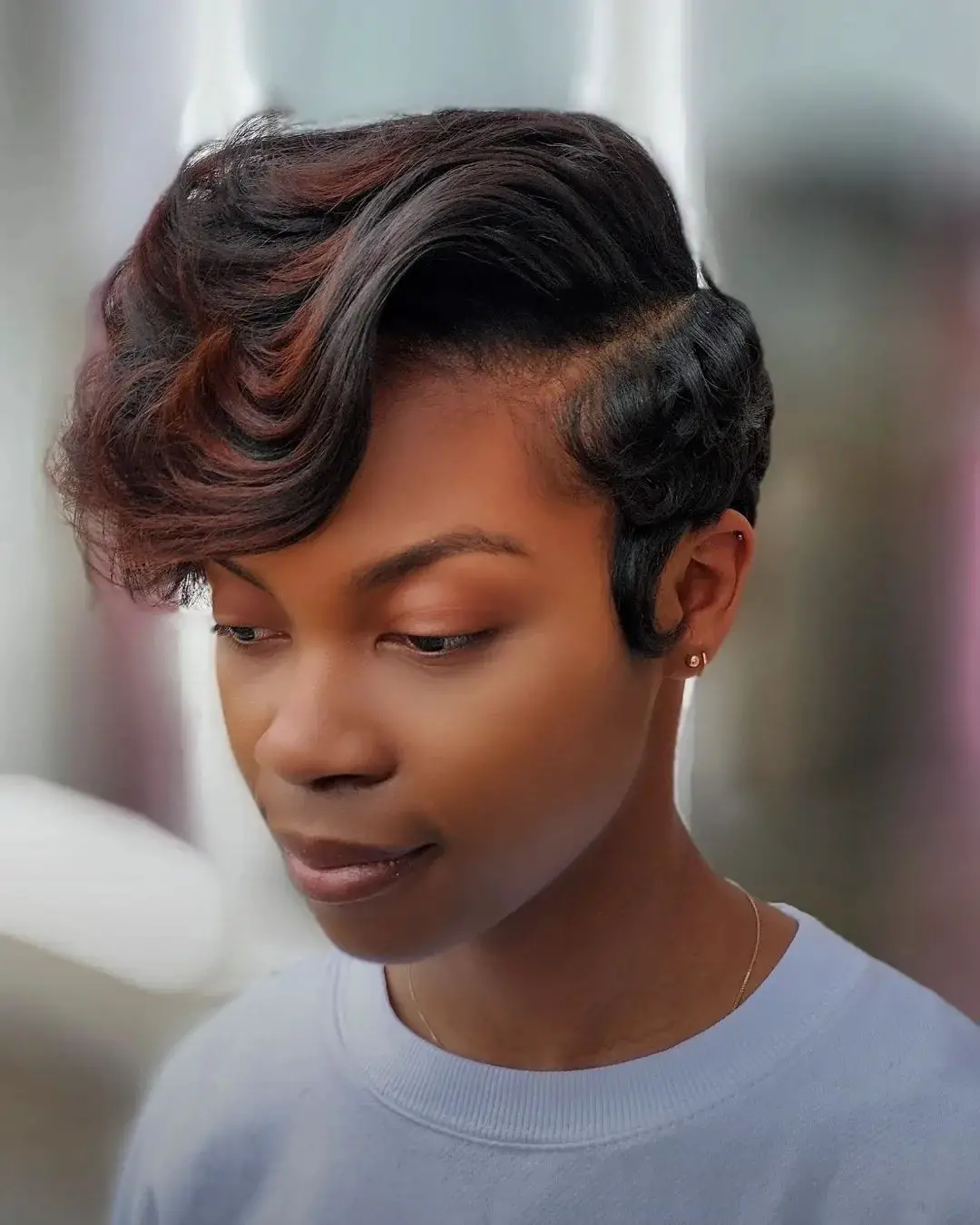 71-best-short-relaxed-hairstyles-for-black-women Long Tapered Pixie