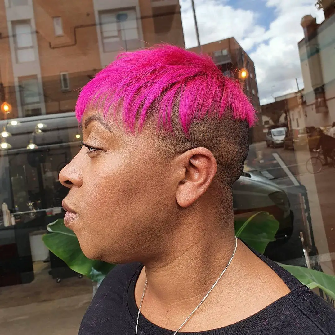 71-best-short-relaxed-hairstyles-for-black-women Pink Vibes