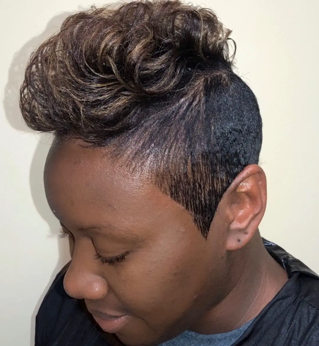 71-best-short-relaxed-hairstyles-for-black-women Pretty Pompadour