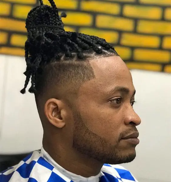 100-best-haircuts-for-men-trending-this-year Box Braid Top Knot