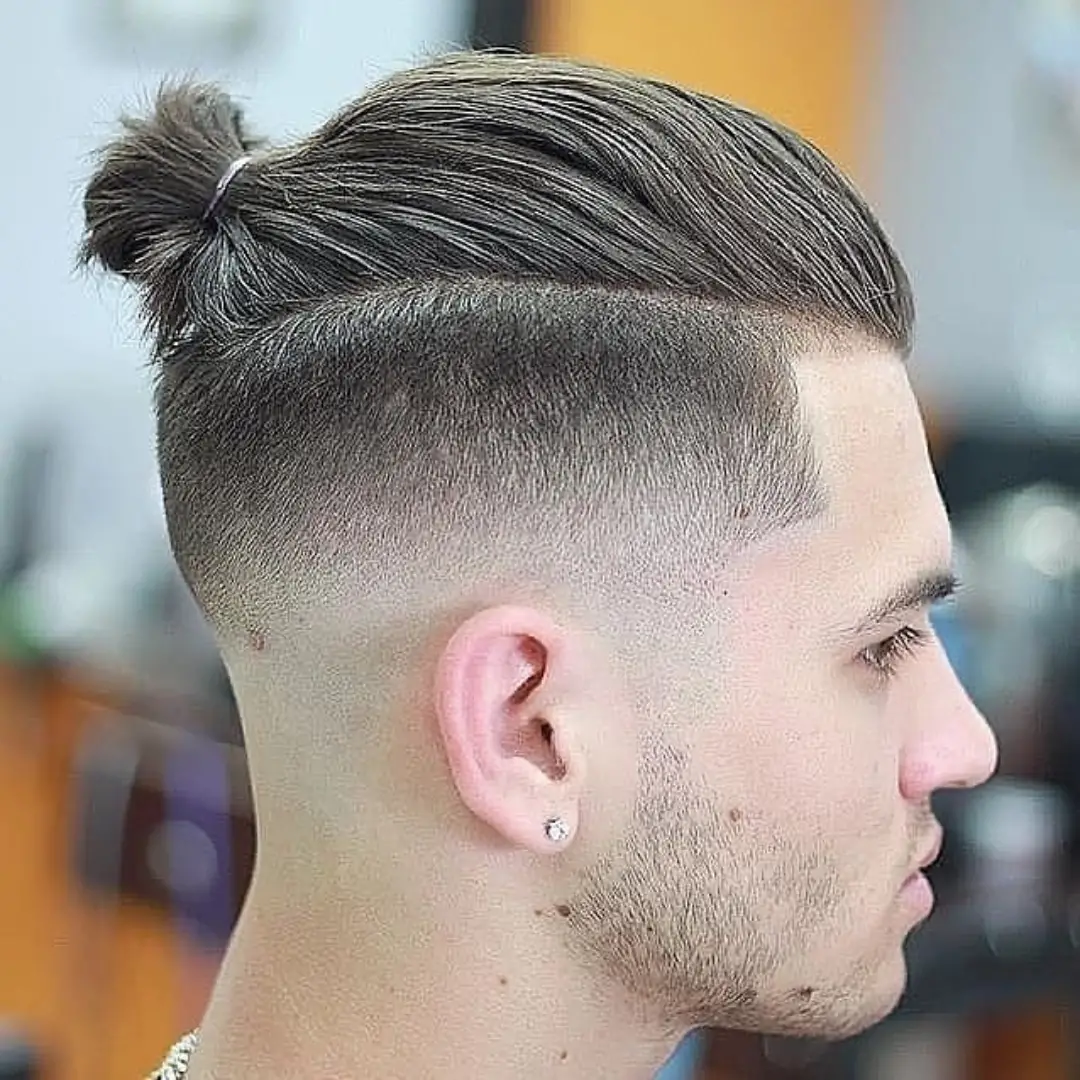 100-best-teenage-boys-haircuts-trending-this-year Top Knot With Shaved Sides