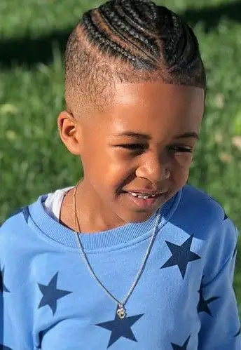 100-cute-haircuts-for-little-boys-whats-cool-this-year Braided Top Knot
