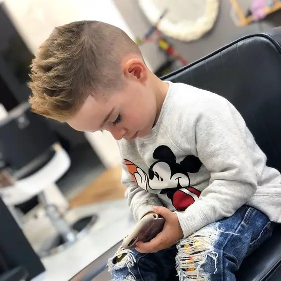 100-cute-haircuts-for-little-boys-whats-cool-this-year High Fade