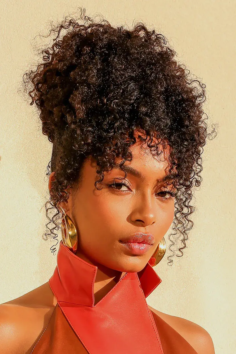 100-trendy-curtain-bangs-for-all-hair-types Curly Curtain Bangs Up-Do