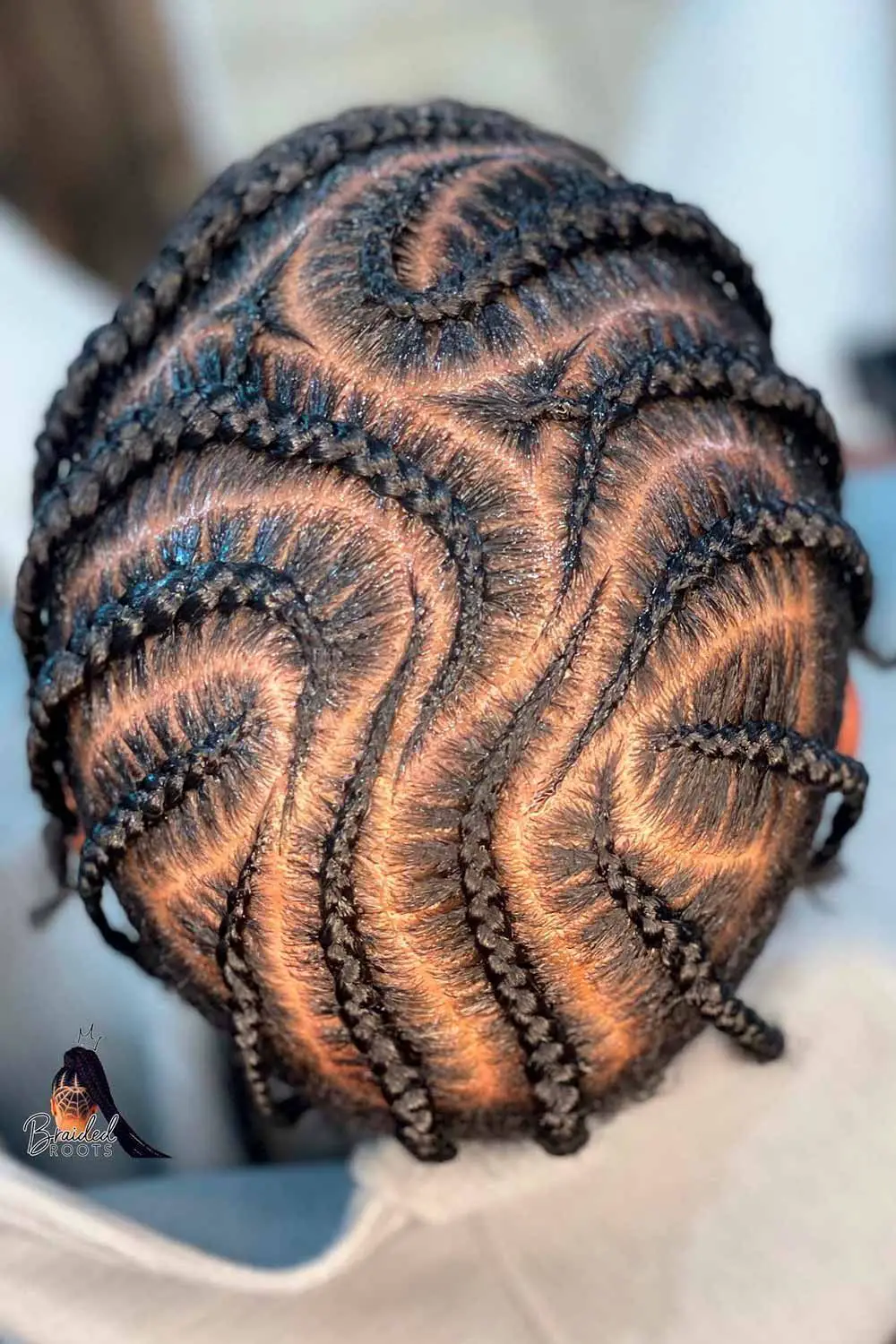 33-best-pop-smoke-braids-for-men-trending-this-year Flame Parting
