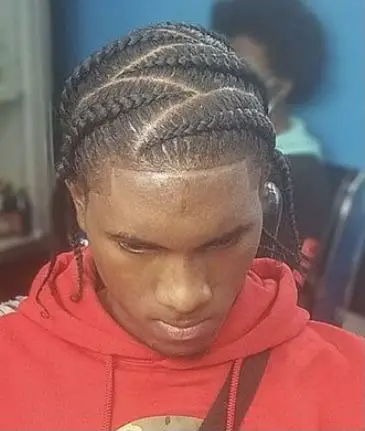 33-best-pop-smoke-braids-for-men-trending-this-year Large Zig Zag Parting
