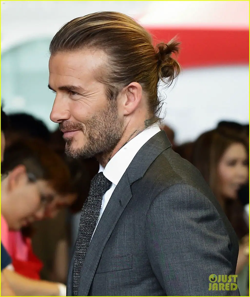 50-best-man-bun-hairstyles-trending-this-year David Beckham Man Bun