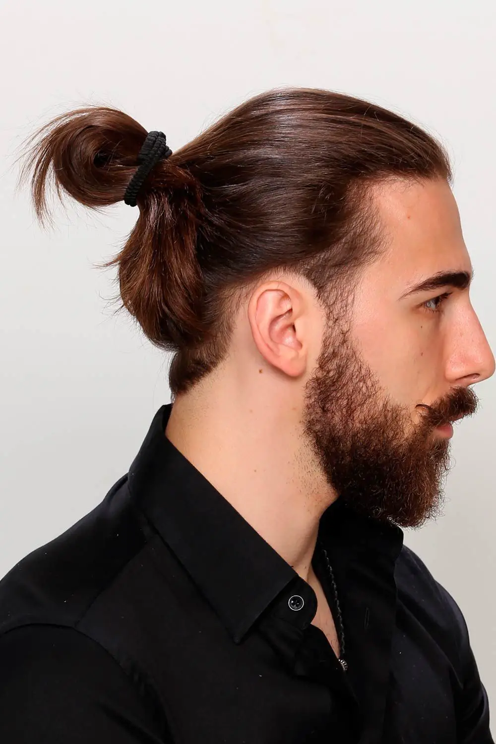 50-best-man-bun-hairstyles-trending-this-year Folded Ponytail