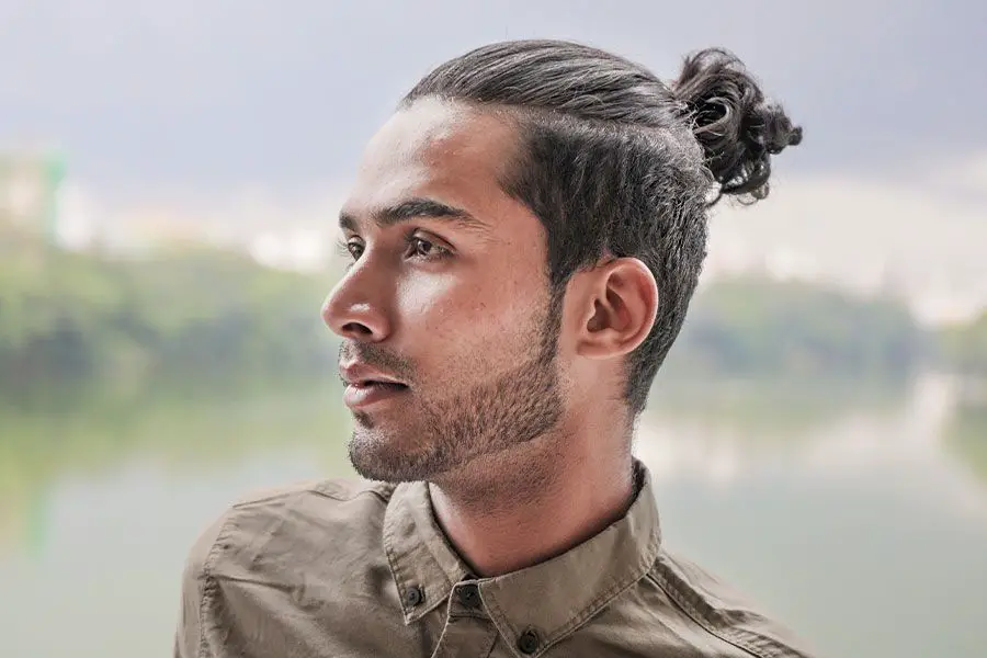 50-best-man-bun-hairstyles-trending-this-year Man Bun With Stubble