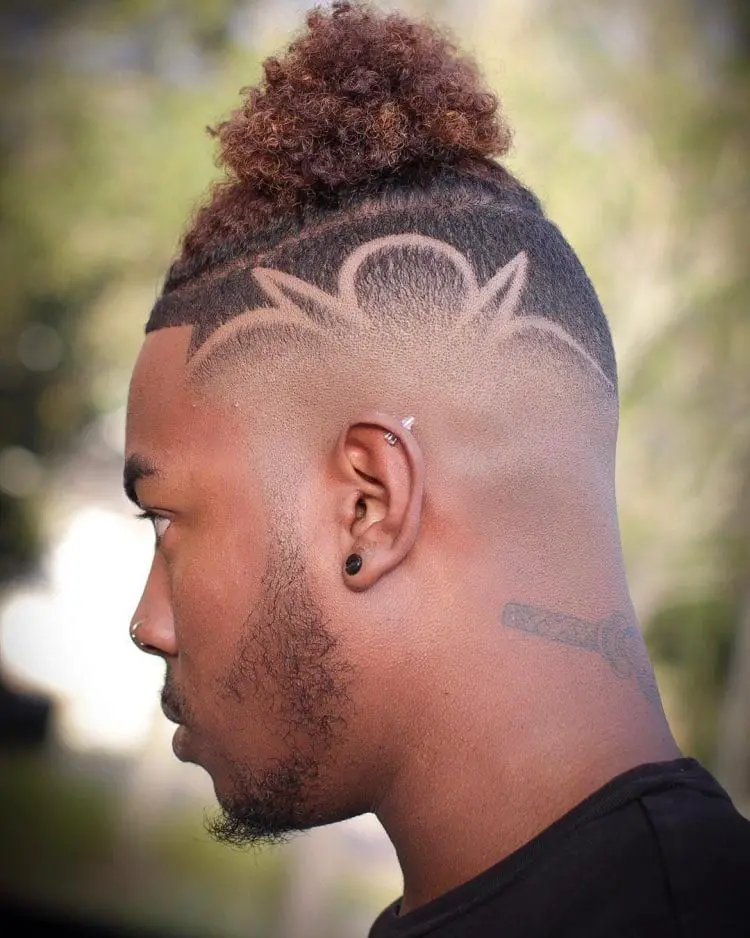 50-best-man-bun-hairstyles-trending-this-year Shaved Side Lines