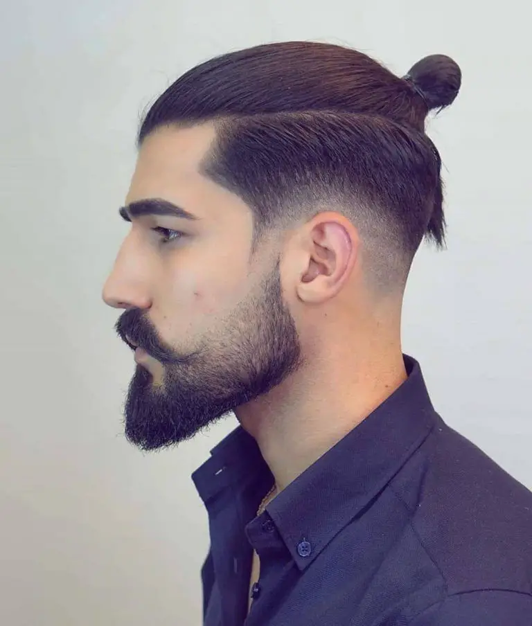 50-best-man-bun-hairstyles-trending-this-year Shaved Sides Man Bun