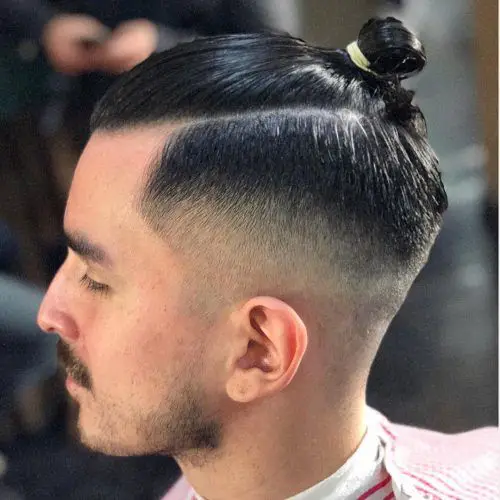 50-best-widows-peak-hairstyles-for-men-trending-this-year Top Knot