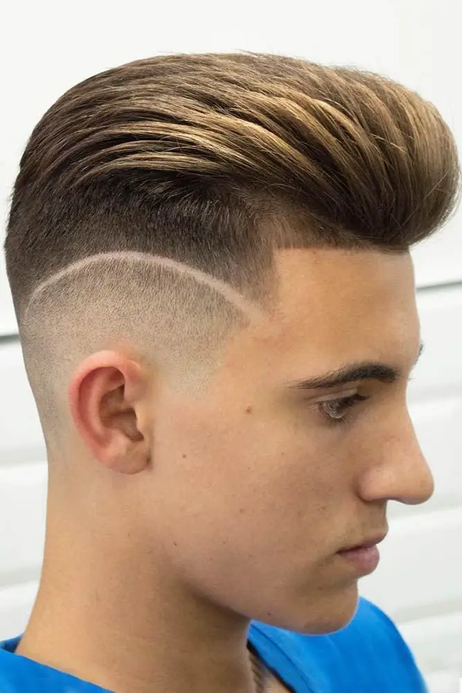50-drop-fade-haircut-ideas-trending-this-year Shaved Lines
