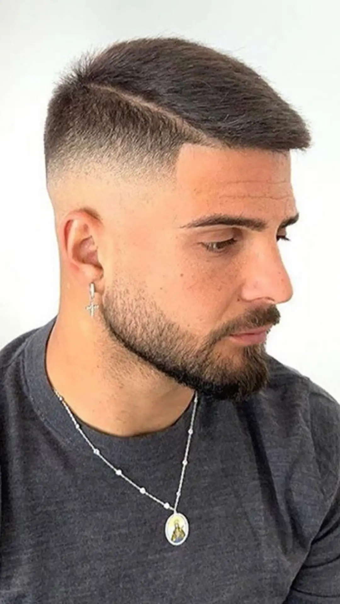 50-drop-fade-haircut-ideas-trending-this-year Side Part