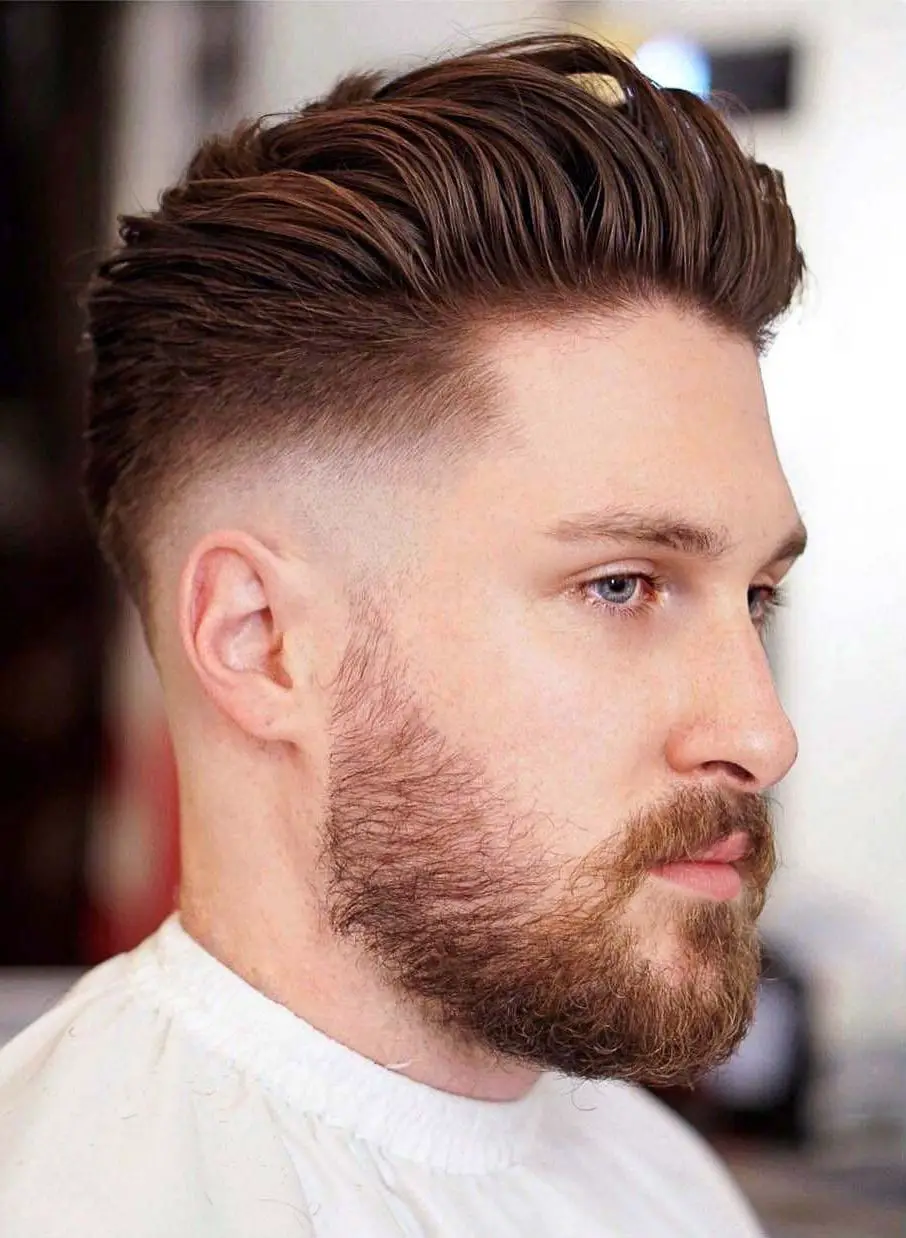 50-drop-fade-haircut-ideas-trending-this-year Slick Back