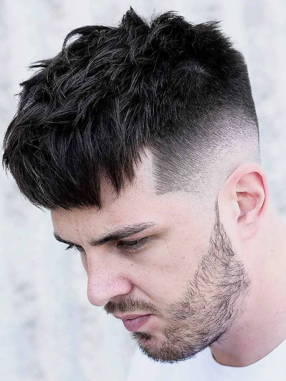 50-drop-fade-haircut-ideas-trending-this-year Textured French Crop