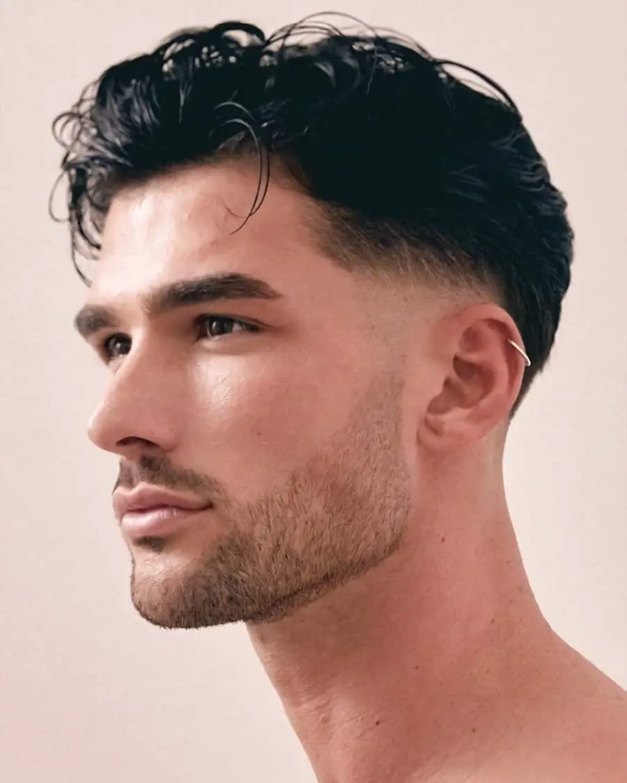 50-hairstyles-for-men-with-wavy-hair-trending-this-year Temple Fade