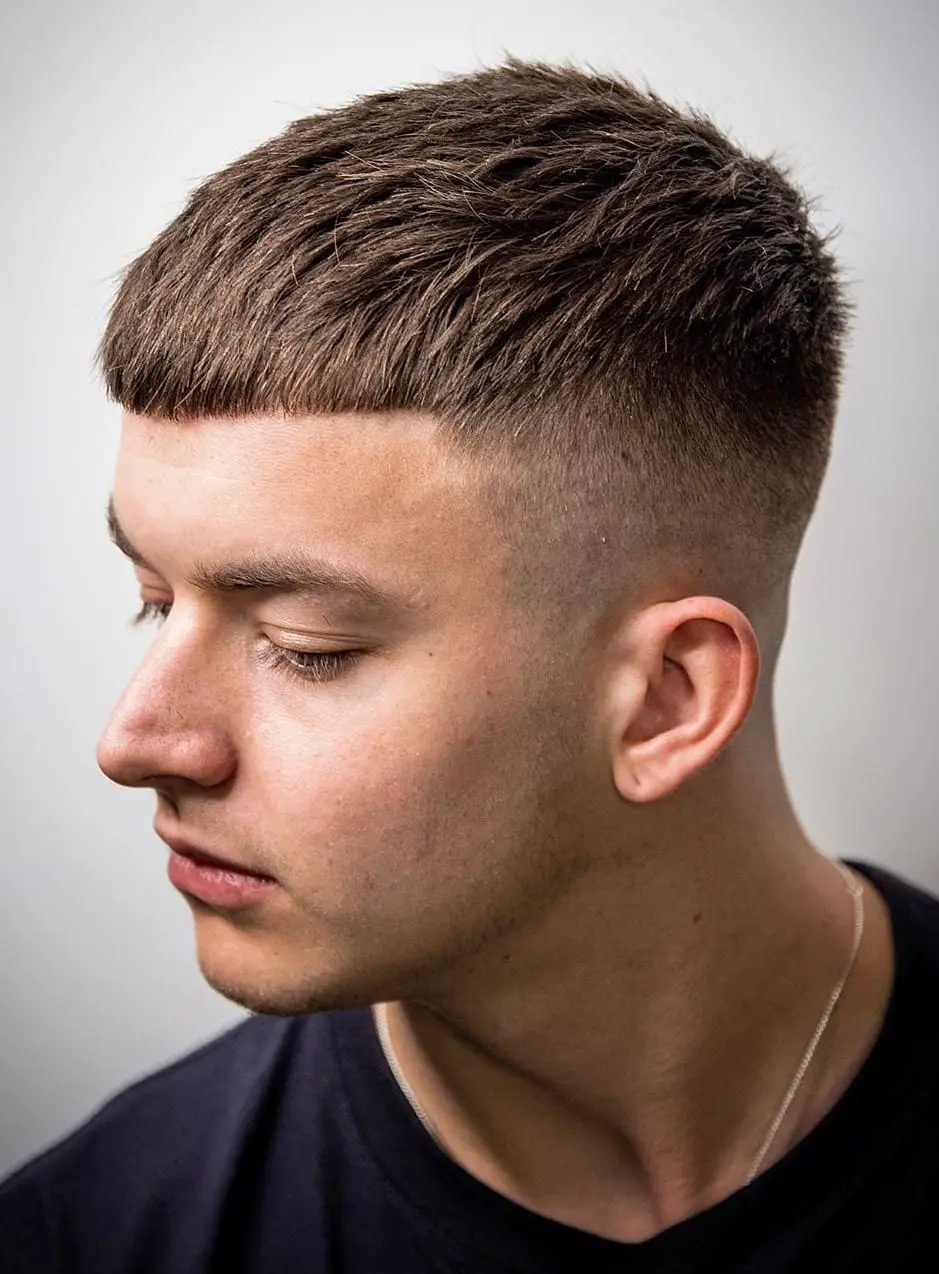 50-masculine-buzz-cut-examples-for-men-trending-this-year Short Fringe